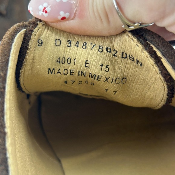 Frye Campus 4001 Shoes Mens Size 9 Brown‎ Suede Cap Toe Derby Dress Leather main image 5